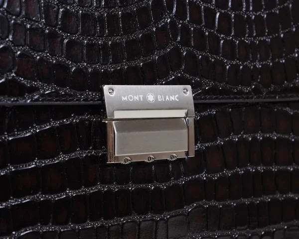 Montblanc Men's Briefcase Alligator Embossed Design