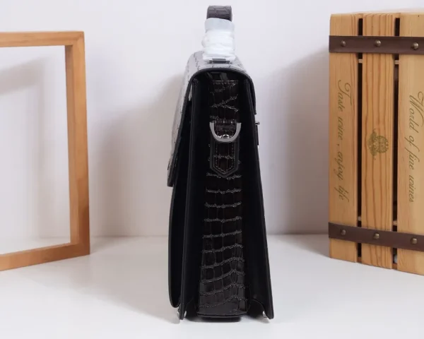 Montblanc Men's Briefcase Alligator Embossed Design