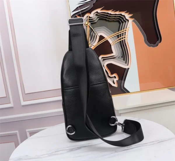 Montblanc Men's Leather Sling Bag - Boutique Material