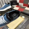 Philipp Plein Men's Blue Leather Sneaker