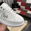 Philipp Plein Hexagon Men's Leather Sneaker - White