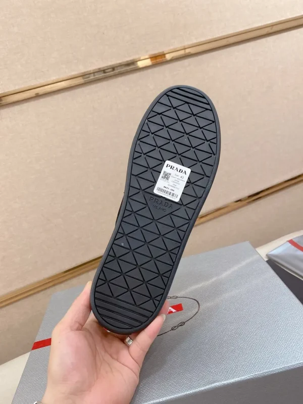 Prada Downtown Men's Black Leather Sneakers