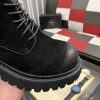 Prada Monolith Men's Black Leather Boot