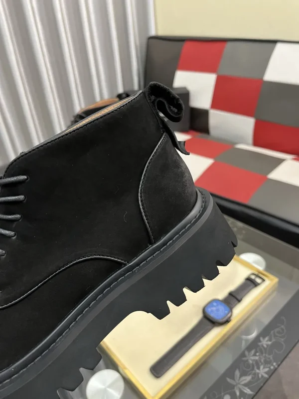 Prada Monolith Men's Black Leather Boot