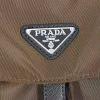 Prada Re-nylon & Leather Men's Olive Backpack