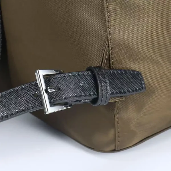 Prada Re-nylon & Leather Men's Olive Backpack