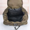 Prada Re-nylon & Leather Men's Olive Backpack