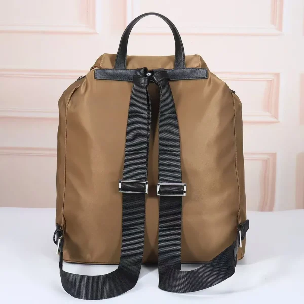 Prada Re-Nylon Men's Backpack in Camel Brown