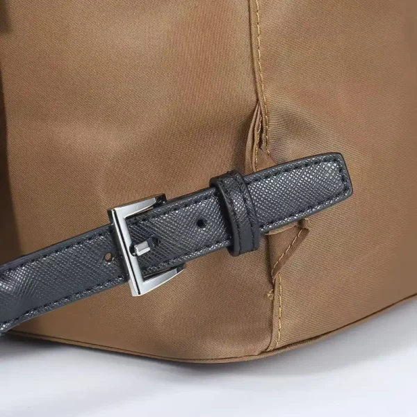 Prada Re-Nylon Men's Backpack in Camel Brown