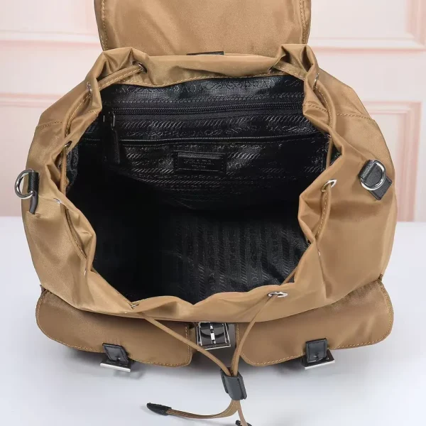 Prada Re-Nylon Men's Backpack in Camel Brown