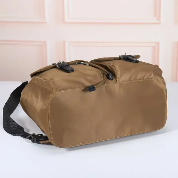 Prada Re-Nylon Men's Backpack in Camel Brown