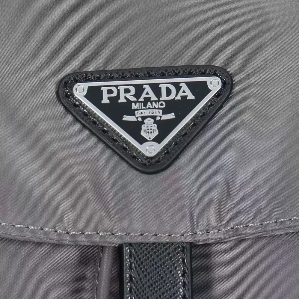 Prada Re-nylon Mercury Gray Backpack