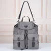 Prada Re-nylon Mercury Gray Backpack
