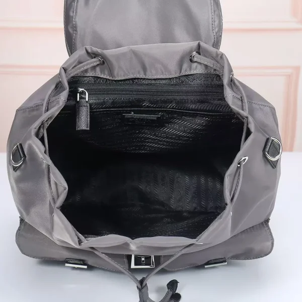 Prada Re-nylon Mercury Gray Backpack