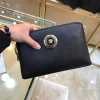 Versace La Medusa Black Leather Clutch
