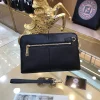 Versace La Medusa Black Leather Clutch