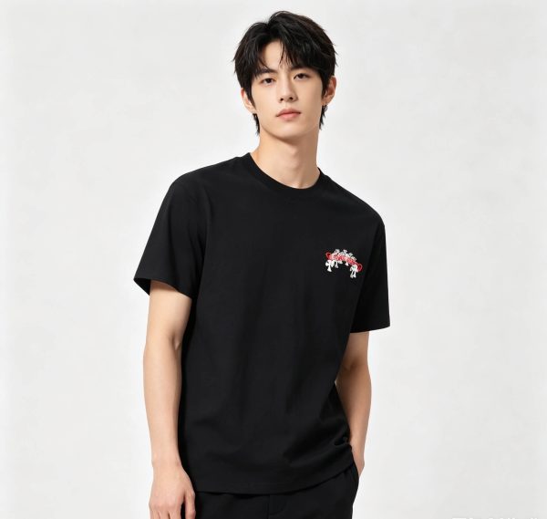 1c11a1b7 (1) Chrome Hearts Red Cross Tee short-sleeve t-shirt- Black