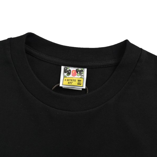 A Bathing Ape (BAPE) College Monogram Ape Head Relaxed Fit Tee- Black