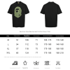 A Bathing Ape (BAPE) College Monogram Ape Head Relaxed Fit Tee- Black