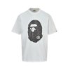 A Bathing Ape (BAPE) College Monogram Ape Head Relaxed Fit Tee- White