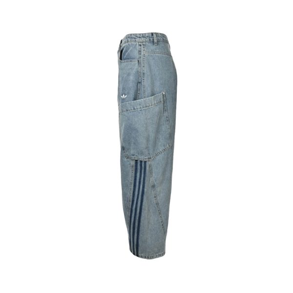Adidas Originals Adilenium Denim Joggers- Mid Blue