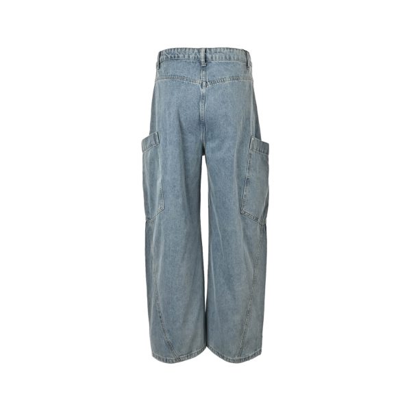 Adidas Originals Adilenium Denim Joggers- Mid Blue