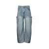 Adidas Originals Adilenium Denim Joggers- Mid Blue
