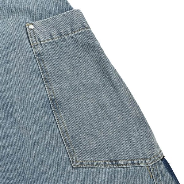 Adidas Originals Adilenium Denim Joggers- Mid Blue