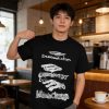 Balenciaga Scribble Graphic T-shirt- Black