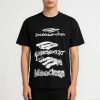 Balenciaga Scribble Graphic T-shirt- Black