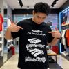 Balenciaga Scribble Graphic T-shirt- Black