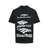 Balenciaga Scribble Graphic T-shirt- Black