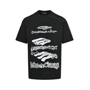 Balenciaga Scribble Graphic T-shirt- Black (9) Balenciaga Scribble Graphic T-shirt- Black