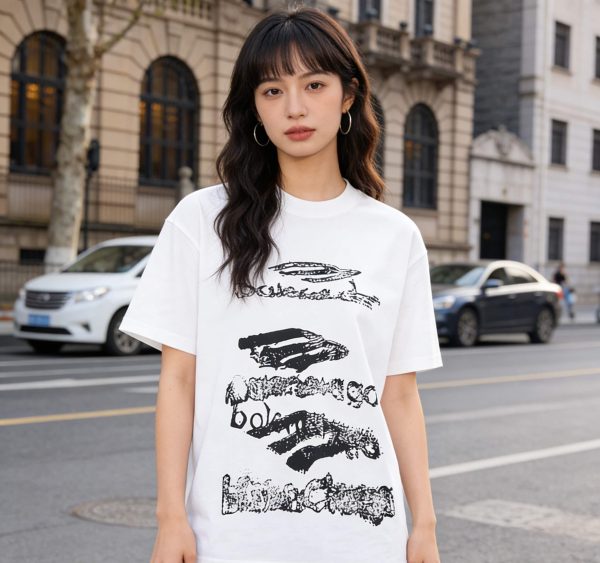 Balenciaga Scribble Graphic T-shirt- White