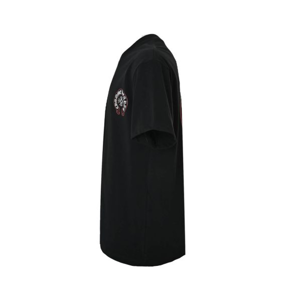 Chrome Hearts Horseshoe Print T-Shirt- Black