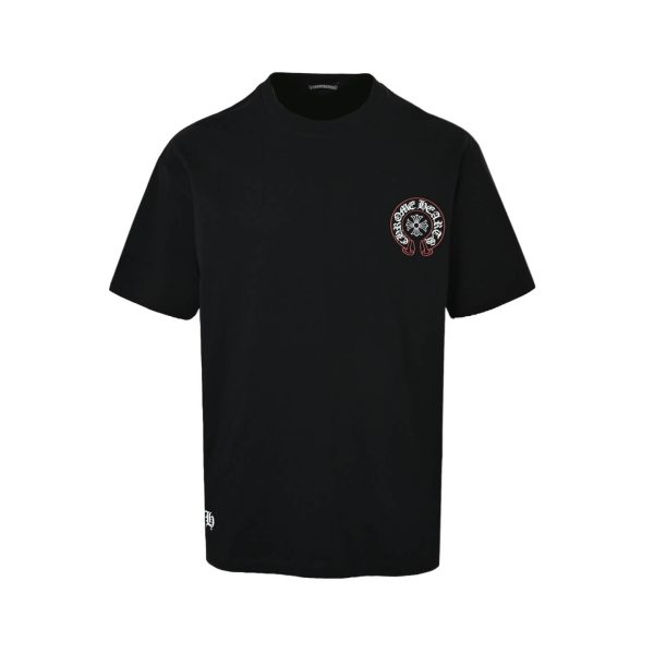 Chrome Hearts Horseshoe Print T-Shirt- Black