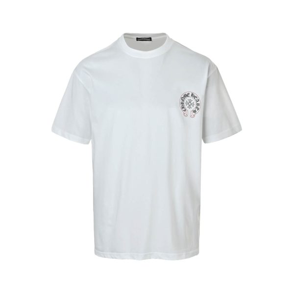 Chrome Hearts Horseshoe Print T-Shirt- White