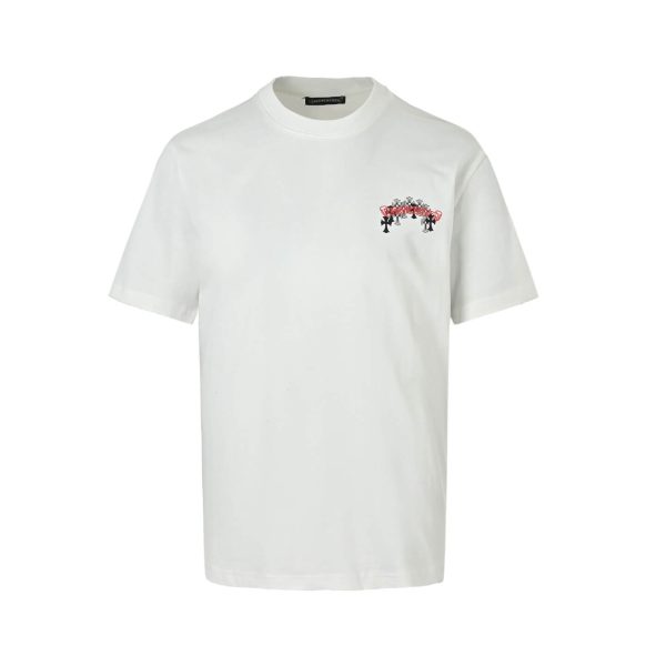 Chrome Hearts Red Cross Tee short-sleeve t-shirt- White