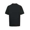 Dior white floral logo embroidered T-shirt- Black