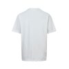 Dior white floral logo embroidered T-shirt- White