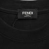 Fendi FF Yellow Eyes Printed T-Shirt- Black (4) Fendi FF Yellow Eyes Printed T-Shirt- Black