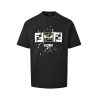 Fendi FF Yellow Eyes Printed T-Shirt- Black (8) Fendi FF Yellow Eyes Printed T-Shirt- Black