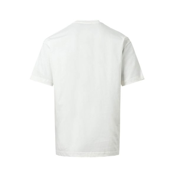 Fendi FF Yellow Eyes Printed T-Shirt- White