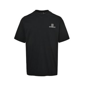 Givenchy Distressed Logo T-Shirt- Black