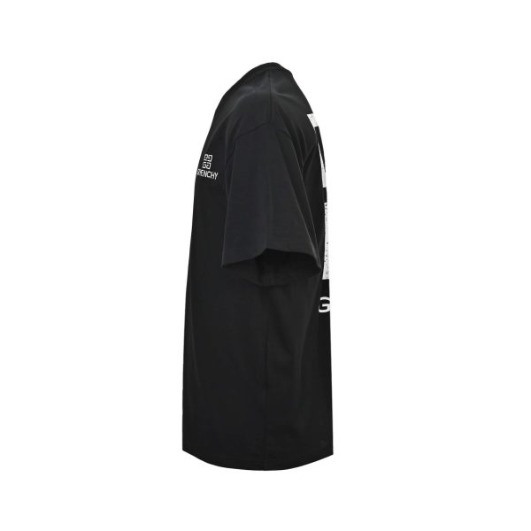 Givenchy Distressed Logo T-Shirt- Black