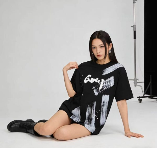 Gucci Brushstroke Logo T-shirt – Black