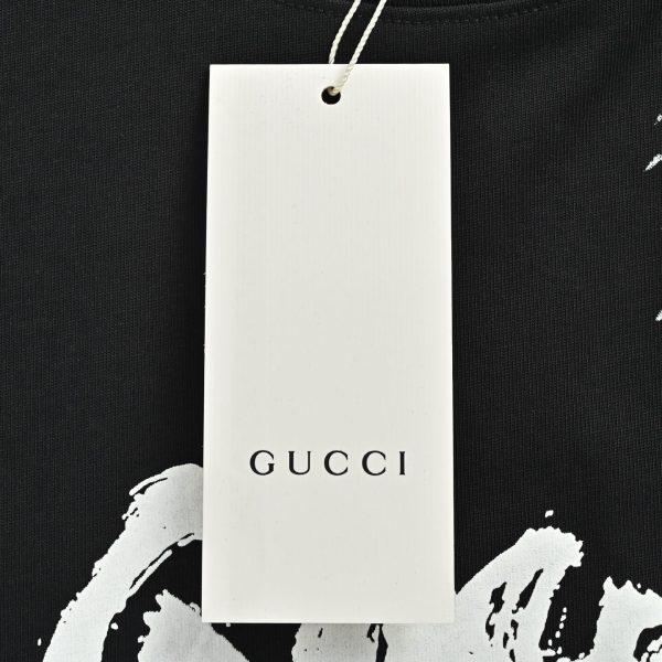 Gucci Brushstroke Logo T-shirt – Black