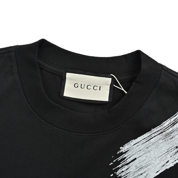 Gucci Brushstroke Logo T-shirt – Black
