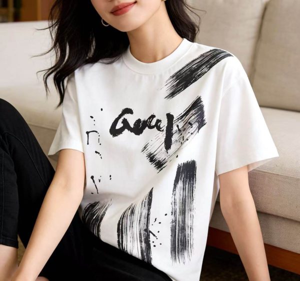 Gucci Brushstroke Logo T-shirt – White