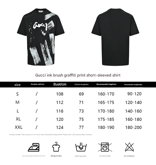 Gucci Brushstroke Logo T-shirt – Black